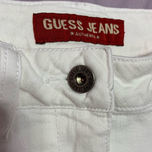 VTG Guess White Denim Skirt With Flared Mermaid-Style Bottom size 24 - Picture 6 of 10